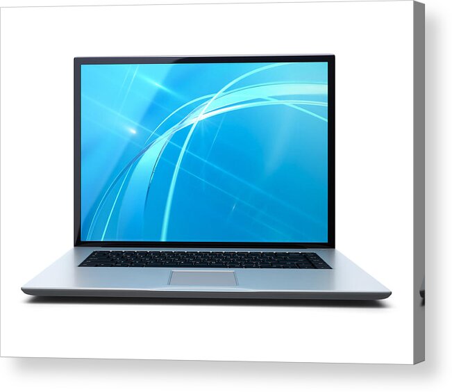 Corporate Business Acrylic Print featuring the photograph Laptop front Open by Skegbydave