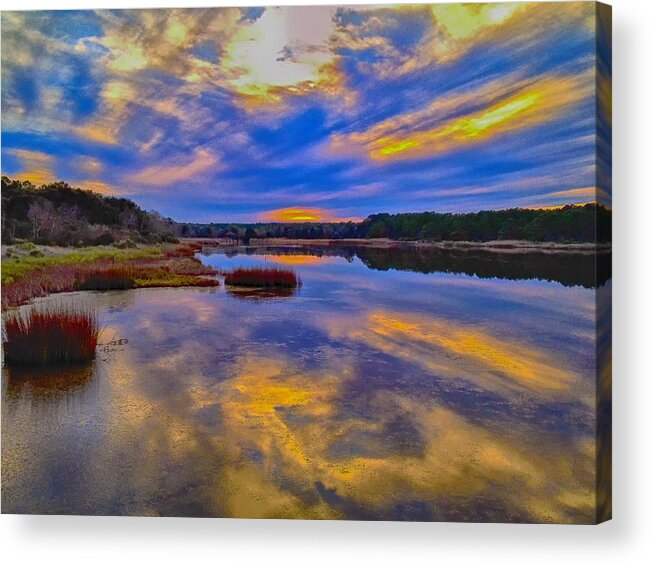 Sunset Acrylic Print featuring the photograph Last Sunset by Bill Barber