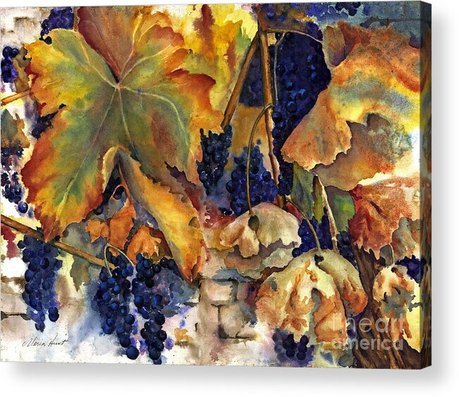 Still Life Acrylic Print featuring the painting The Magic of Autumn by Maria Hunt