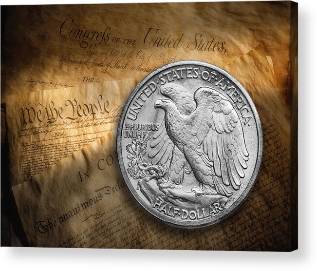 Coin Acrylic Print featuring the photograph Legal Tender by Tom Mc Nemar