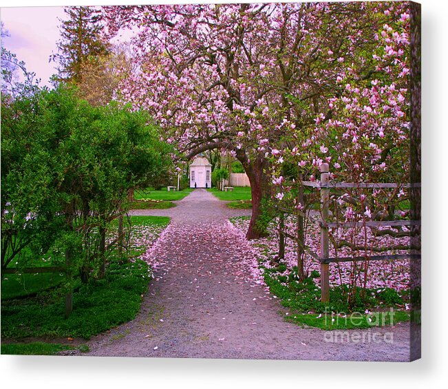 New England Scene Acrylic Print featuring the photograph Linden Place Bristol RI by Tom Prendergast