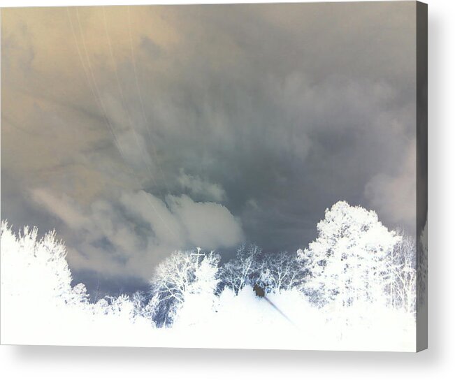 Photography Acrylic Print featuring the photograph Lines in the Sky by Max Mullins