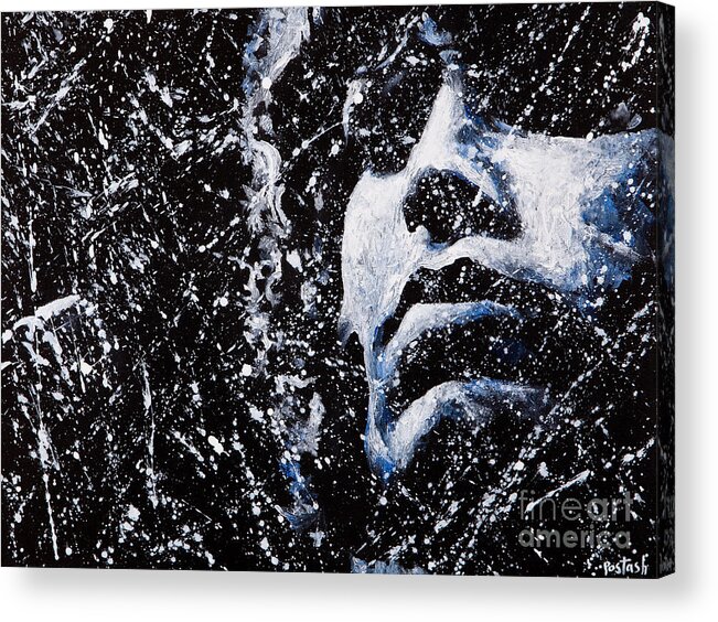 Jim Morrison Acrylic Print featuring the painting Morrison by Igor Postash