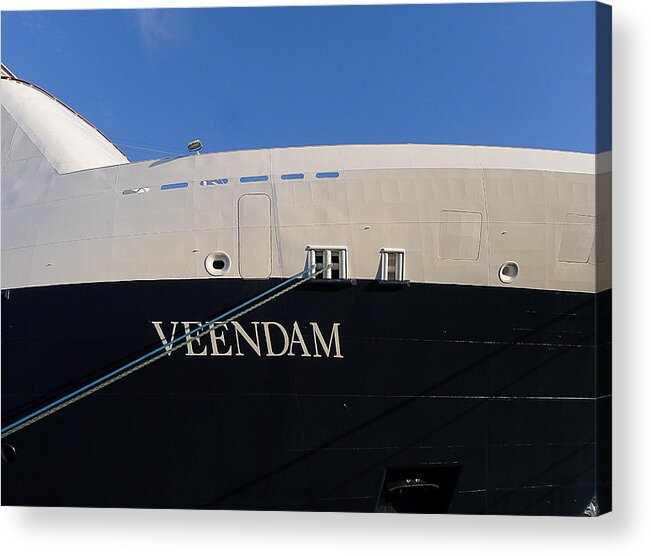 Richard Reeve Acrylic Print featuring the photograph MS Veendam by Richard Reeve