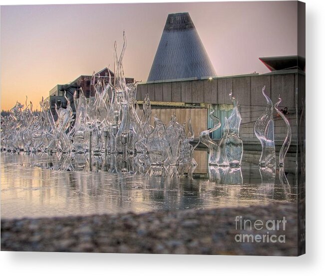 Hdr Acrylic Print featuring the photograph The Museum of Glass #1 by Chris Anderson