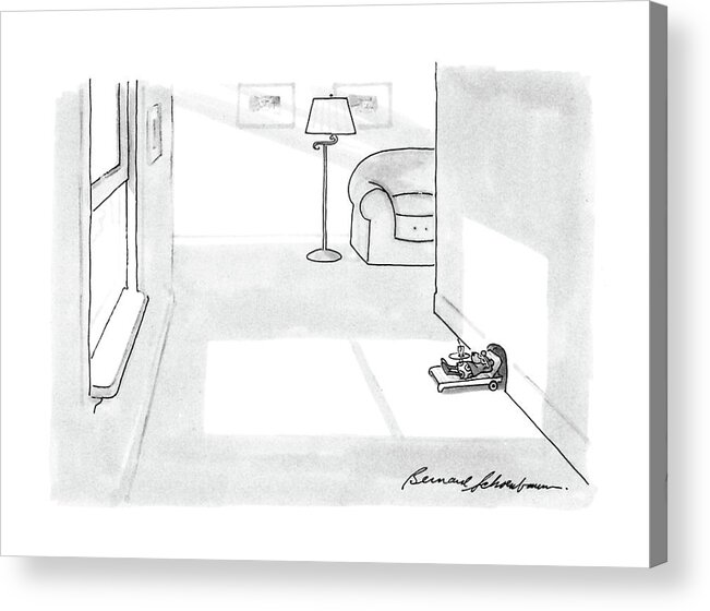 No Caption
Mouse Lies On Chaise Acrylic Print featuring the drawing New Yorker April 11th, 1988 by Bernard Schoenbaum