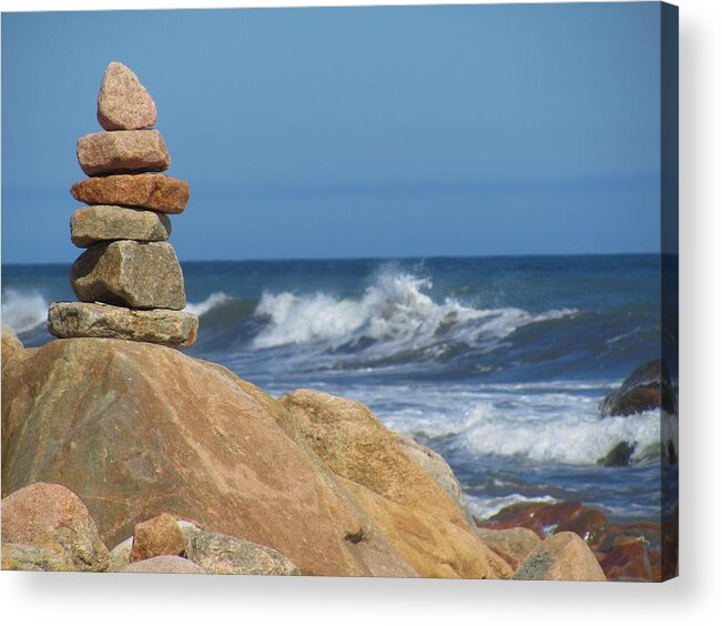 Zen Acrylic Print featuring the photograph Ocean Zen by Tammie Miller