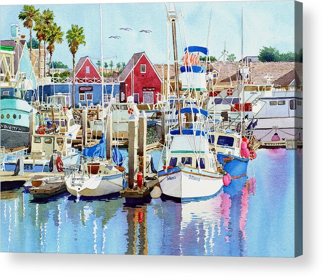 Boating Acrylic Print featuring the photograph Oceanside California by Mary Helmreich