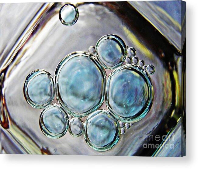 Abstract Acrylic Print featuring the photograph Oil and Water 21 by Sarah Loft