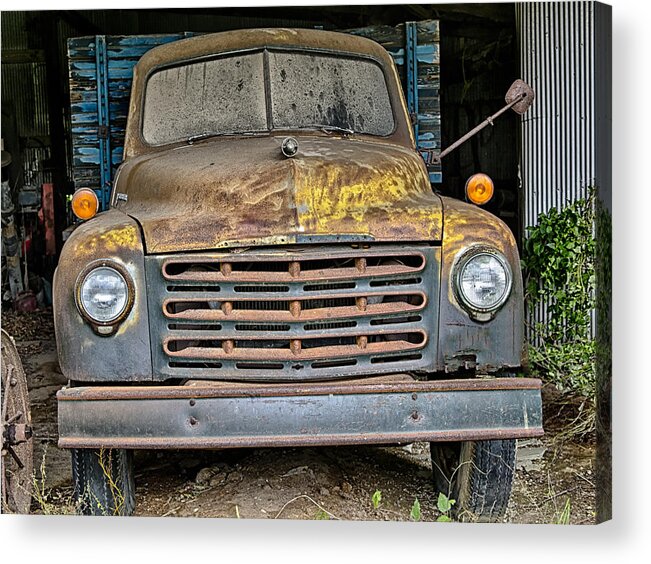 Old Acrylic Print featuring the photograph Old truck by David Kay