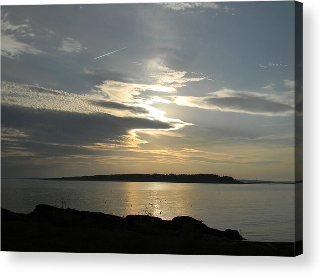 Seascape Acrylic Print featuring the photograph Overhead by Jean Goodwin Brooks