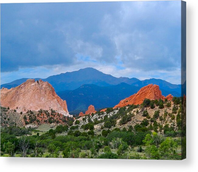 Photo Acrylic Print featuring the photograph Pikes Peak by Dan Miller