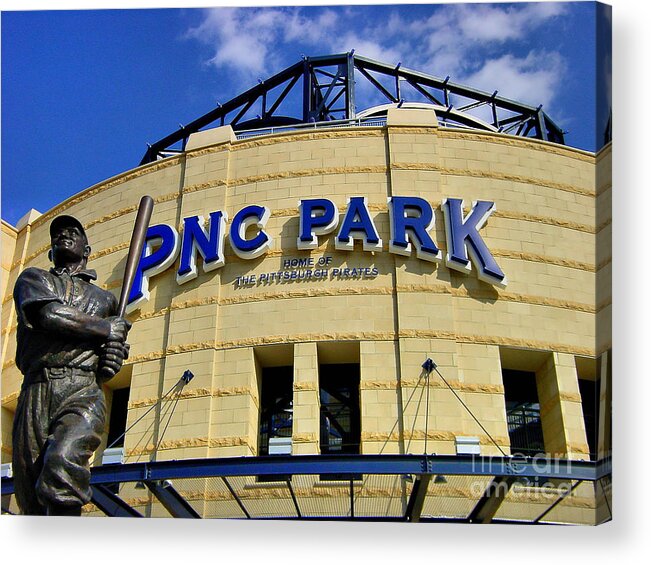Alleghen County Acrylic Print featuring the photograph PNC Park Baseball Stadium Pittsburgh Pennsylvania by Amy Cicconi