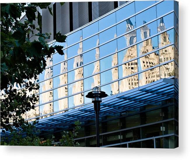Abstract Acrylic Print featuring the photograph Providence Reflections by Nancy De Flon