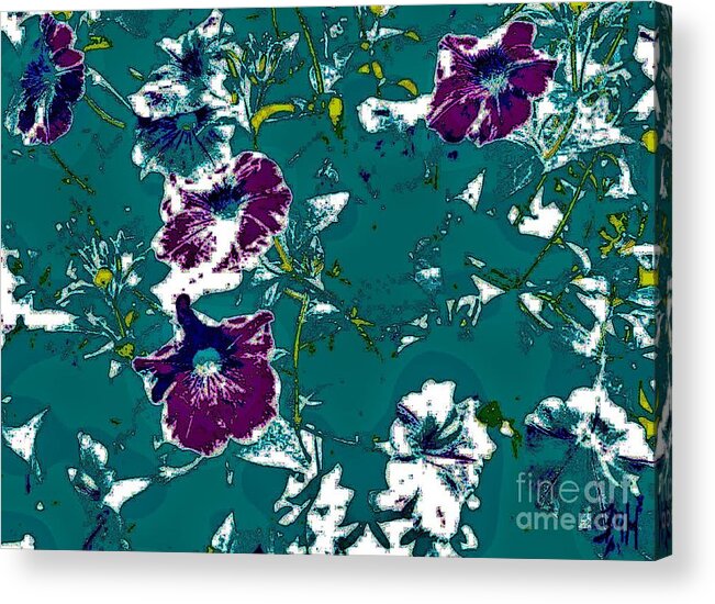 Photo Acrylic Print featuring the photograph Purple Floral Abstract by Marsha Heiken