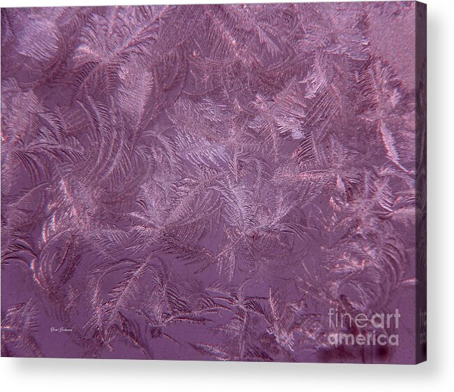 Ice Acrylic Print featuring the photograph Purple Passion  by Yumi Johnson