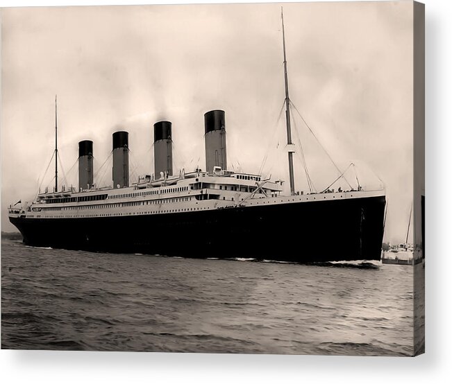 Rms Titanic Acrylic Print featuring the photograph RMS Titanic by Bill Cannon