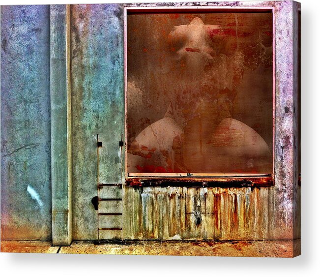 Rust Acrylic Print featuring the photograph Rusty Wall 1 by Andrea Kollo
