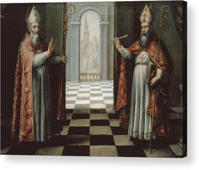 Horizontal Acrylic Print featuring the photograph Saint Isidore And Saint Leander by Everett