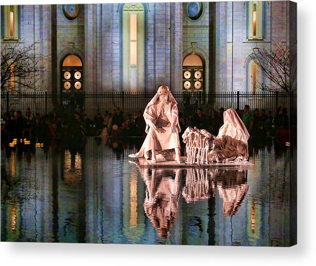 Salt Lake Temple Acrylic Print featuring the photograph Salt Lake Temple - 2 by Ely Arsha