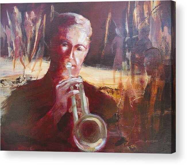 John Svenson Acrylic Print featuring the painting Saturday Night Ritual by John Svenson