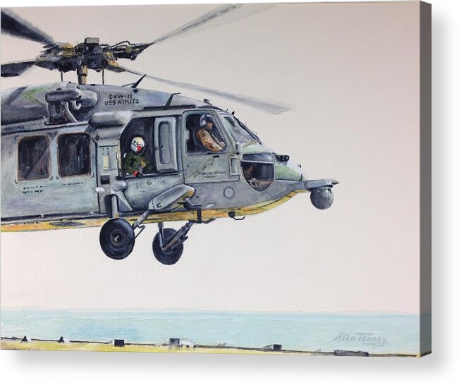 Nimitz Acrylic Print featuring the painting Sea Hawk by Stan Tenney