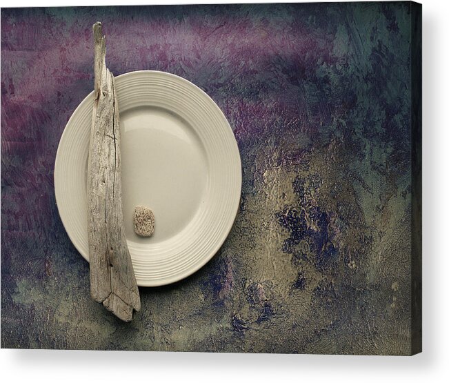 Purple Acrylic Print featuring the photograph Sea Plate - s22v2b3 by Variance Collections