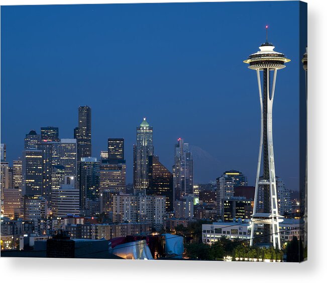 Seattle Acrylic Print featuring the photograph Seattle Nights by David Yack