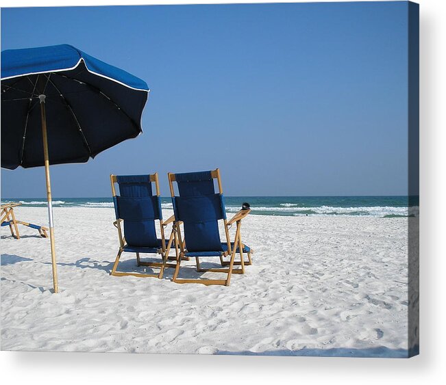 Seascape Acrylic Print featuring the photograph Serenity by Alan Lakin