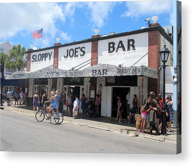 Sloppy Joes Acrylic Print featuring the photograph Sloppy Joes Key West 2 by Melinda Saminski