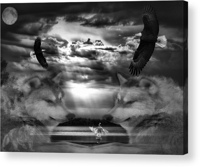 Composite Image Acrylic Print featuring the photograph Spirit Dance by Thomas Young
