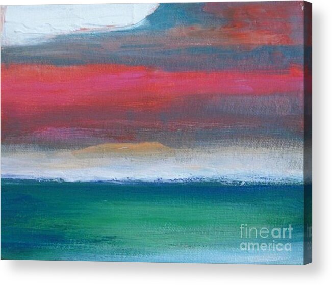 Abstract Acrylic Print featuring the painting Divine Sky by Vesna Antic