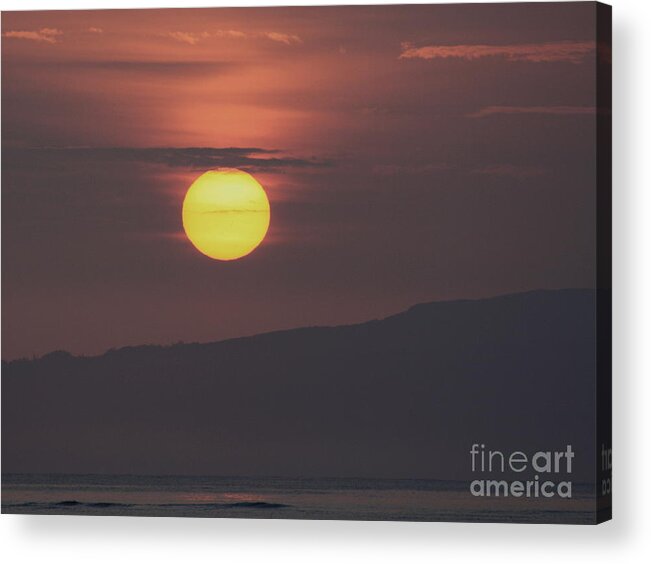 Sunrise Acrylic Print featuring the photograph Kona Wind by Fred Sheridan