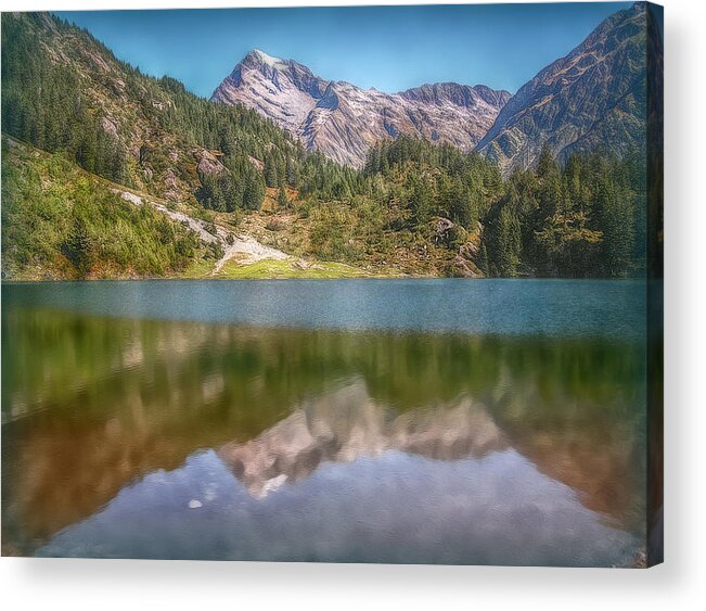 Switzerland Acrylic Print featuring the photograph Swiss Tarn by Hanny Heim