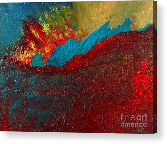  Acrylic Print featuring the painting Tennessee Sunset by James and Donna Daugherty
