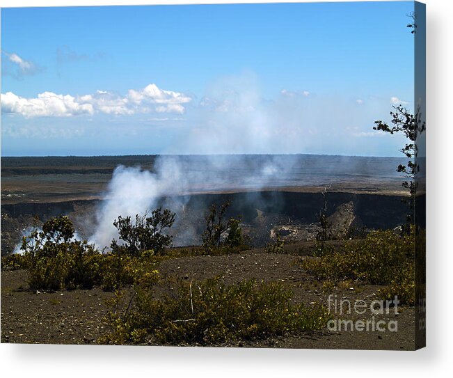 Volcano Photography Acrylic Print featuring the photograph The Angry Earth II by Patricia Griffin Brett
