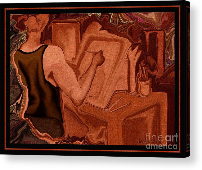 Artist Acrylic Print featuring the painting The Artist by Steven Langston by Steven Lebron Langston