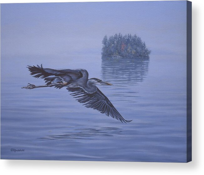 Great Acrylic Print featuring the painting The Fisherman by Richard De Wolfe