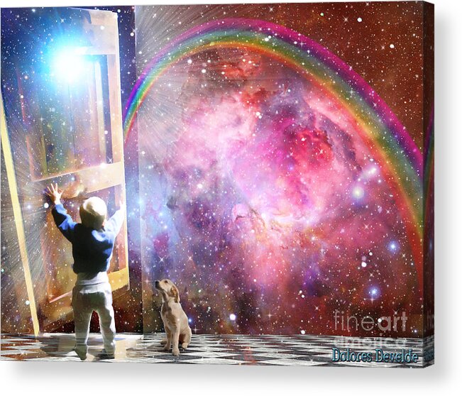 Gods Promises Acrylic Print featuring the digital art The Great Adventure by Dolores Develde