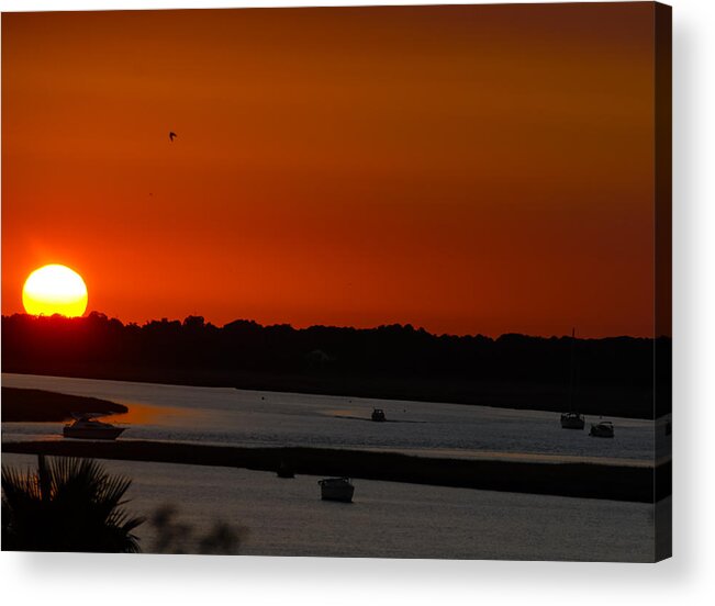 Folly Beach South Carolina Acrylic Print featuring the photograph The Kiss Of Darkness by Will Burlingham