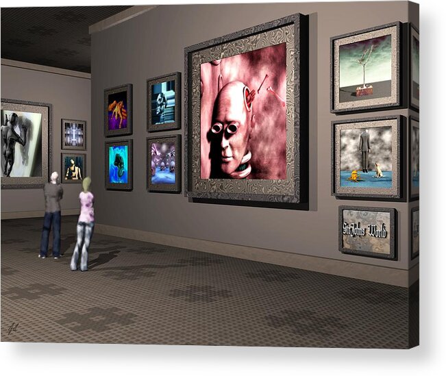 Old Museum Acrylic Print featuring the digital art The Old Museum by John Alexander
