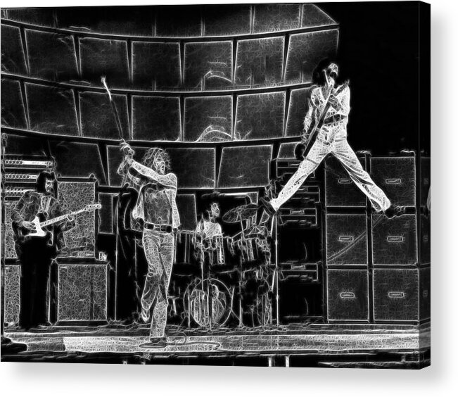 The Who Acrylic Print featuring the photograph The Who - A Pencil Study - Designed by Doc Braham by Doc Braham