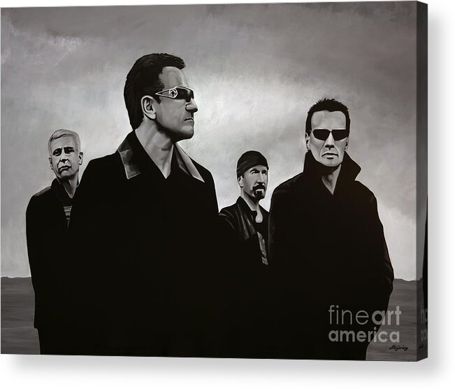 U2 Acrylic Print featuring the painting U2 by Paul Meijering