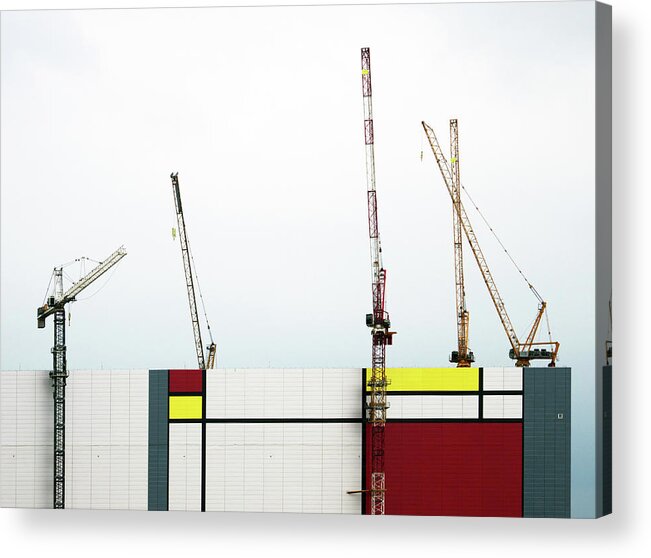 Architecture Acrylic Print featuring the photograph Under Construction by Donghee, Han