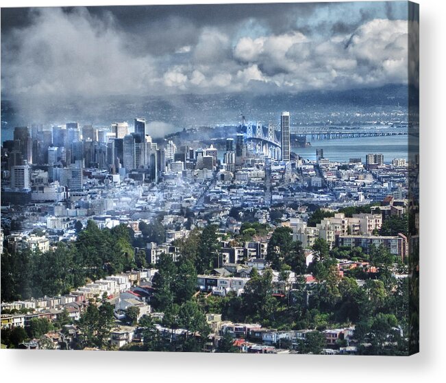 San Francisco Acrylic Print featuring the photograph Under the Clouds by Jessica Levant
