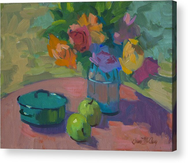 Still Life Acrylic Print featuring the painting Washington Apples by Diane McClary