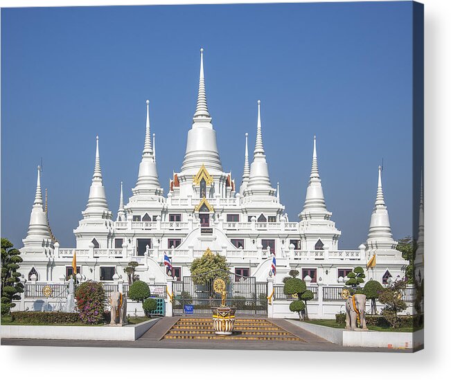 Temple Acrylic Print featuring the photograph Wat Asokaram Phra Thutangkha Chedi DTHSP0003 by Gerry Gantt