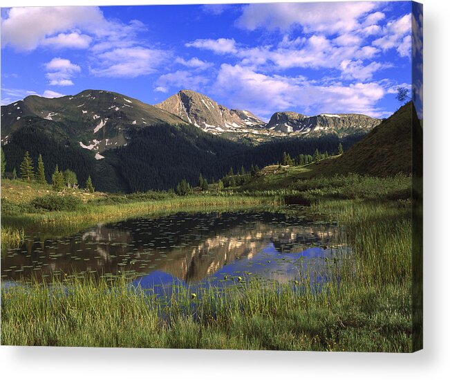 Feb0514 Acrylic Print featuring the photograph West Needle Mountains Weminuche by Tim Fitzharris