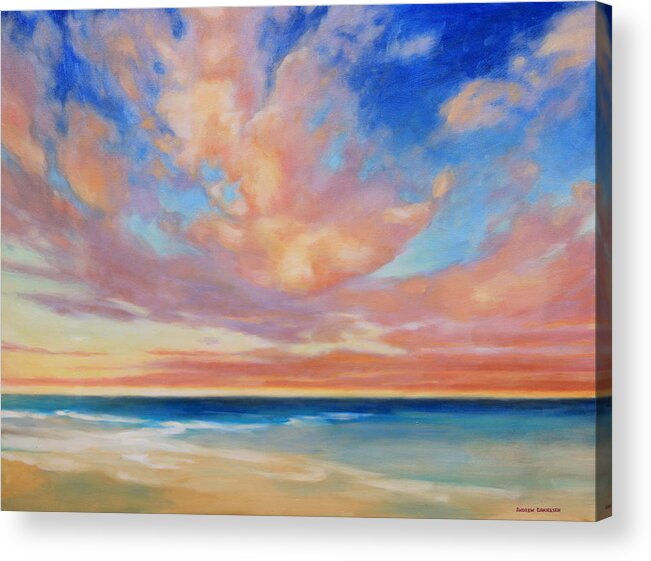 Landscape Acrylic Print featuring the painting Western Skys by Andrew Danielsen