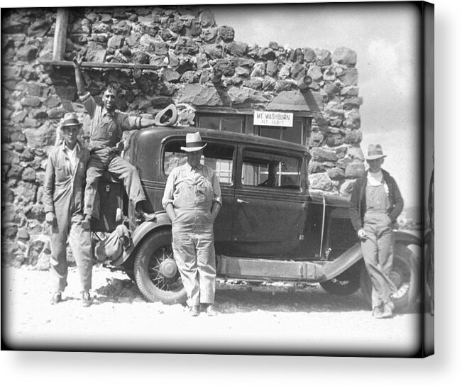 Mt Washburn Acrylic Print featuring the photograph Depression Travlers by Bonfire Photography